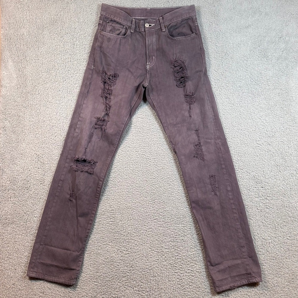 Ralph Lauren‎ Denim & Supply Mens Size 30x32 Distressed Ripped Relaxed Fit Jeans